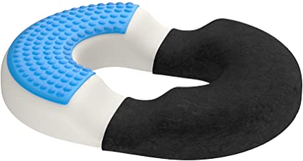 Cuscino A Ciambella DUMALD Con Gel E Memory Foam, Per Emorroidi, Coccige E Sedute Lunghe, Rimovibile E Lavabile